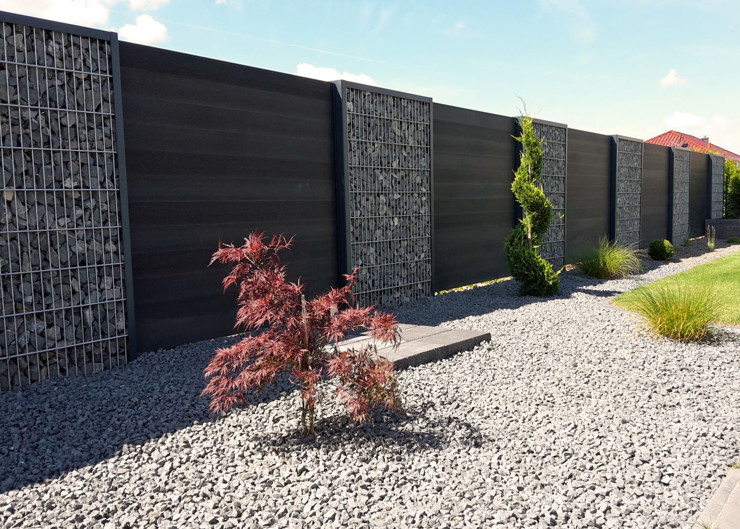 Gabionen Zaunsystem STEELMANUFAKTUR